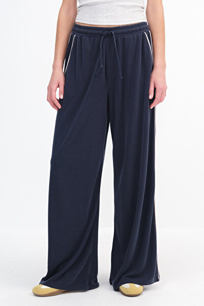 Addax Штани з модалу з деталями на стрічці PN13941