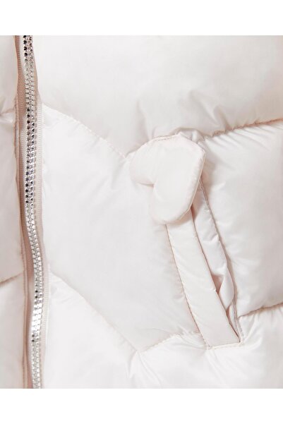 Benittokids Baby Girl Hooded Zippered Puffer Coat 51351