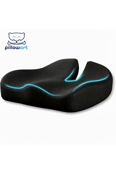 PİLLOWART Ortopedik Oturma Simidi Koltuk Sandalye Minderi Kuyruk Sokumu Yastığı