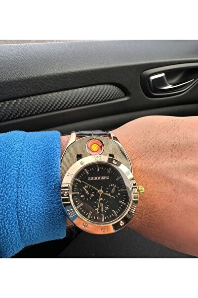 BOXMONİ USB ŞARJLI LEDLİ SAAT ÇAKMAK