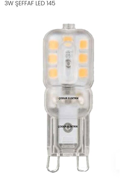 Osaka Light 3w = 25w Eşdeğer 6500 Kelvin Beyaz Işık G9 Duylu Şeffaf 200 Lümen...