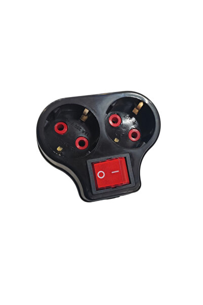 EKODİZAYN İkili anahtarlı topraklı priz çoğaltıcı priz-fiş