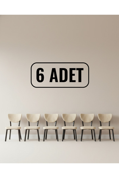 JoyMassa ELMA SANDALYE ( 6 ADET )