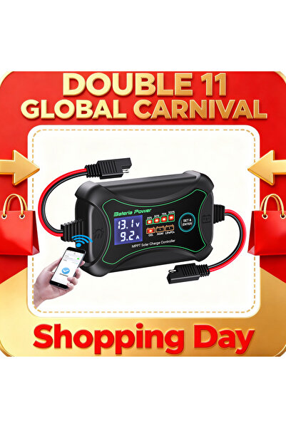 Choice وحدة تحكم شحن الطاقة الشمسية MPPT 12 فولت 10 أمبير 10 أمبير 12 فولت، ل...