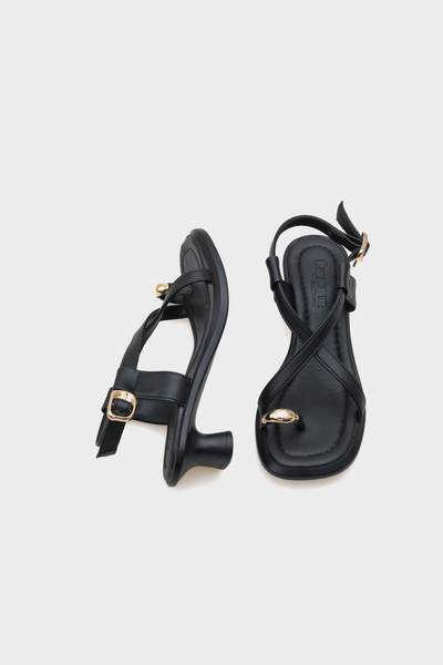 Capone Outfitters Vally Mid Heeled Flip Flops Women's Sandals