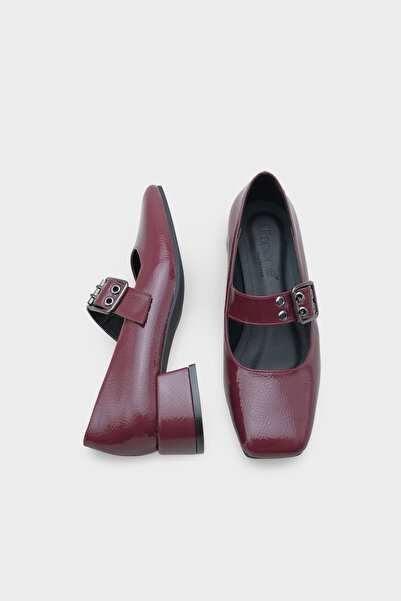 Capone Outfitters Keri Blunt Toe Short Heeled Strappy Mary Jane Women's Shoes