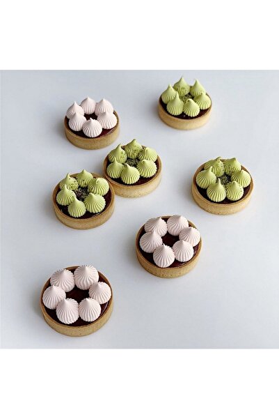 Nar kalıp Narkalıp Yuvarlak Delikli Tart Kalıbı Küçük Boy Çap 6 Cm 6 Adet