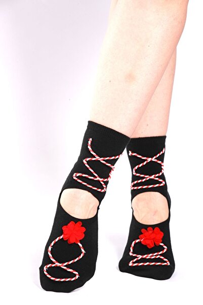 Muse Of Socks Spring Candy Red Pilates and Yoga Socks - Non-Slip