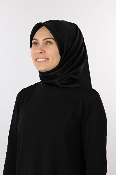 Aker Black Stonewashed Plain Silk Scarf7747758 - 311