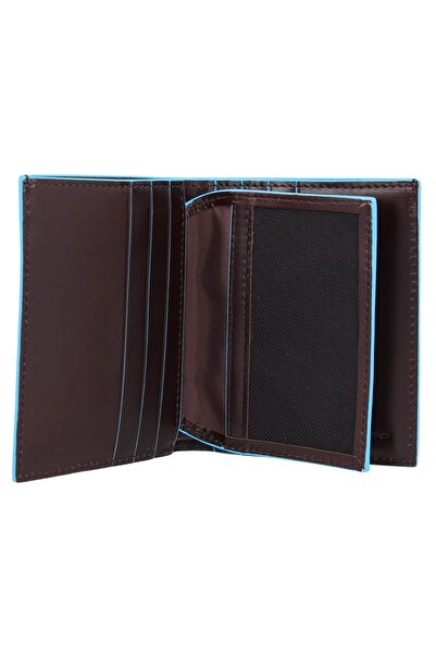 PIQUADRO Blue Square, Leather card holder, PP1518B2, Brown, Unisex