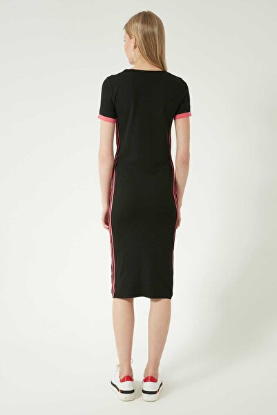 JOIN US Women's Pink Stripe Detailed Knitwear Dress JU8S444