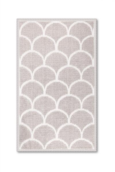 Bluenity Pearl Natural Cotton 2-Piece Bath Mat Set 60X100+50X60 Stone