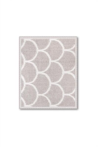 Bluenity Pearl Natural Cotton 2-Piece Bath Mat Set 60X100+50X60 Stone