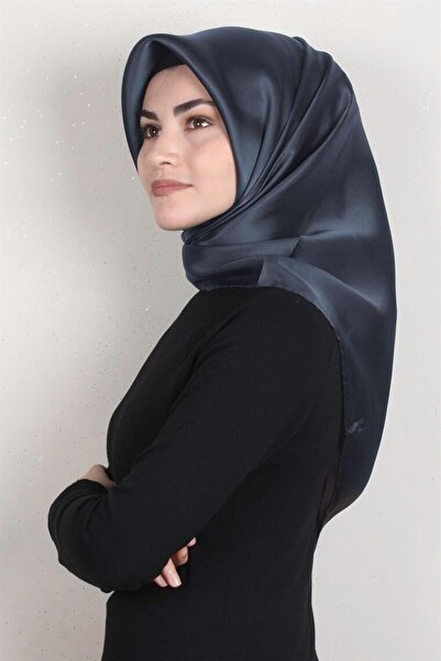 Armine Απλό μεταξωτό φουλάρι 1134 ανθρακί