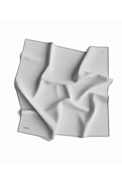 Armine Кавовий шарф з молочним відтінком, однотонний, шовковий, 10D02-34