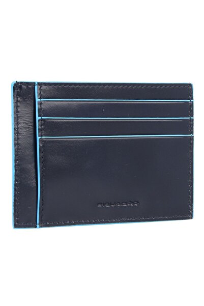 PIQUADRO B2, Leather card holder, Blue, For men