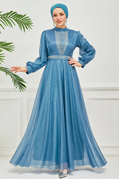 asia collection Large Size Teseture Evening Dress