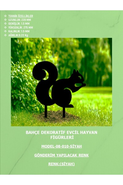 EXİTMODEL Dekoratif Metal Bahçe Süsü - Bahçe Dekorasyonu Bahçesi Sanatı Bahçe...