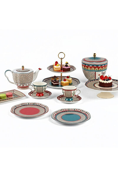 Lucky Art Liora Bone 27cm Set of 6 Plates