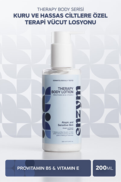 ENZYM COSMETICS Kuru ve Hassas Ciltlere Özel Terapi Vücut Losyonu 200 ml