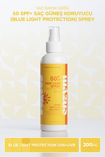 ENZYM COSMETICS 50 SPF+ Saç Güneş Koruyucu (Blue Light Protection) Sprey 200 ml