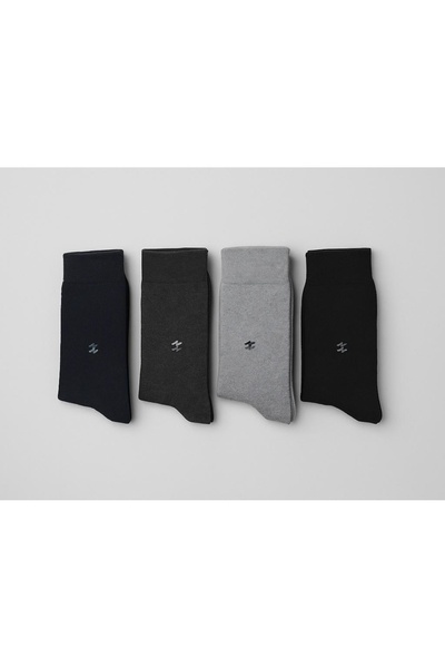 hefox 4 ζευγάρια ανδρικές οικονομικές χειμερινές κάλτσες με χοντρό επένδυση από πετσέτα