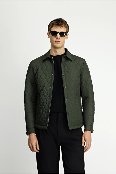 Kiğılı Regular Fit Plain Quilted Coat