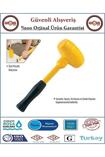 GrossAVM Plastik Tokmak - Kauçuk Tokmak Çekiç - No: 50