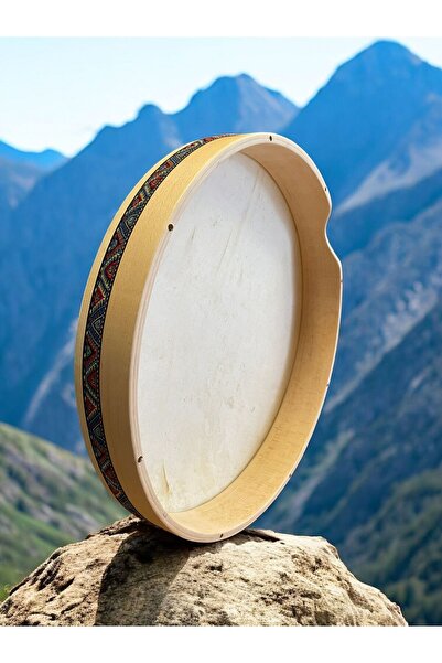 Akmen Müzik Aletleri AKORTLU PROFESYONEL BENDİR/DEF HAKİKİ DERİ 45CM