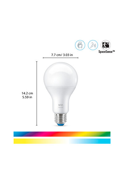 Wiz 100W Renkli Ambiyans E27 Akıllı Ampul (A67) Matter, Google Home, Alexa Uyumlu