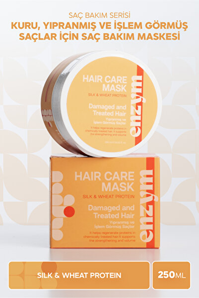 ENZYM COSMETICS Kuru, Yıpranmış Ve Işlem Görmüş Saçlar Için Saç Bakım Maskesi...