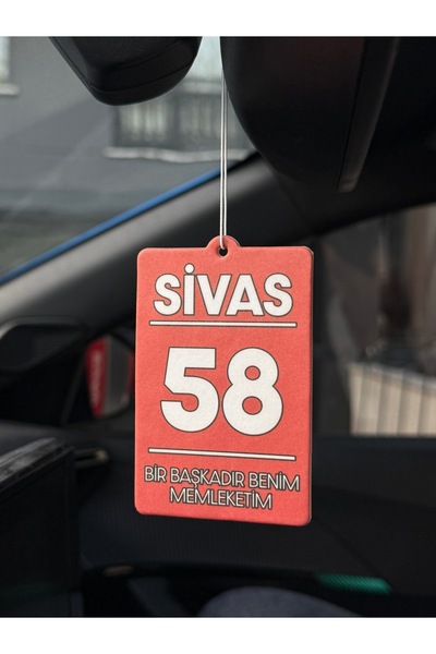 Duftpalm 58 SİVAS MEMLEKET TASARIMLI ARAÇ KOKUSU VE OTO AKSESUARI