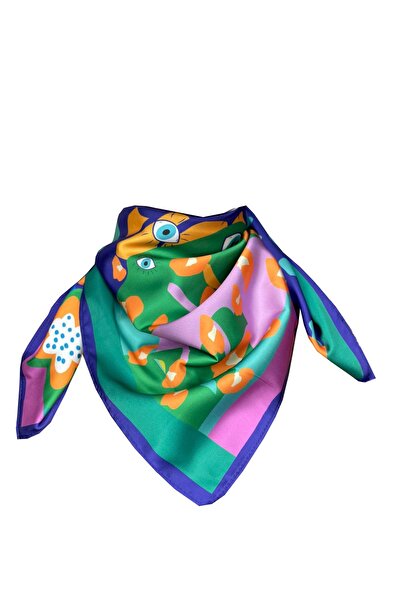 Bolder Nil Scarf Turquaz Eyes 70*70 cm Foulard Scarf