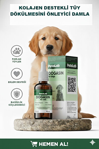 Petalab Dogasin For Dogs 50 ml (KÖPEK İÇİN KOLAJENLİ TÜY SAĞLIĞI DAMLASI)