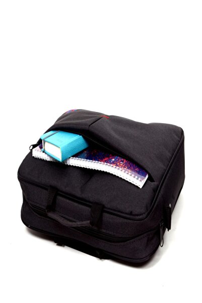 Kazan bilişim حقيبة كمبيوتر محمول خاصة باللون الأسود Kb.400 مقاس 15.6 بوصة مع حقيبة كمبيوتر محمول بحزام Zk2010