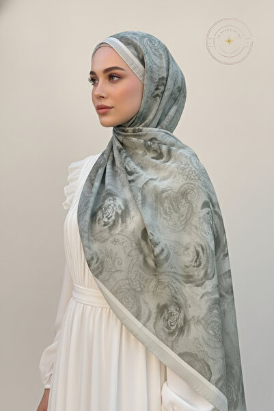 Ad Astra Scarf Gül Etnik Desen Soft Şal