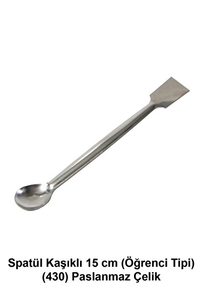 Genel Markalar Spatül Kaşıklı 15 cm Öğrenci Tipi (430 Paslanmaz)