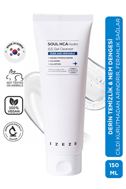 IZEZE Soul HCA Hydro Temizleyici, 150ml | Hyaluronik Asit İçerikli Jel Temizl...