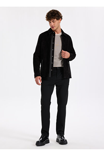 Fabrika Siyah Erkek Slim Fit Pantolon F4WM-PNT 2782