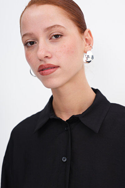 Addax Πουκάμισο Oversize με σκισίματα στα πλαϊνά G8128-H8ASN75