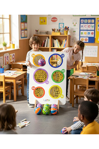 Lapin Deney Atölyesi Top Atma – Hedef Atış Oyunu, Ofis/Okul Ortak Alanlar için Oyunlar