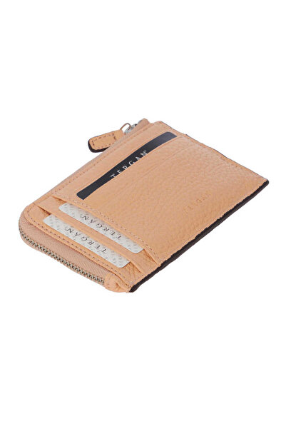 Tergan Nude Genuine Leather Unisex Credit Card Holder - S1Kk00000265-T6A