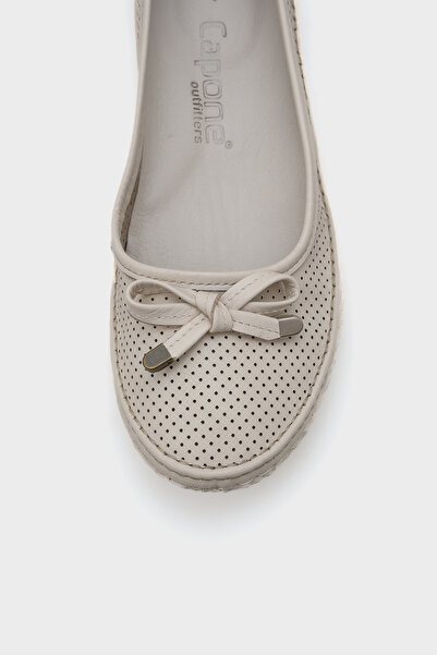 Capone Outfitters Breeze nyerges lézeres valódi bőr női balerinák