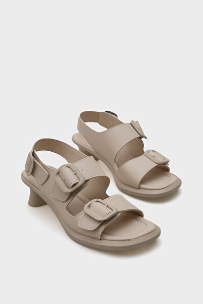 Capone Outfitters Dixie Mid Heeled Double Buckle Women's Sandals