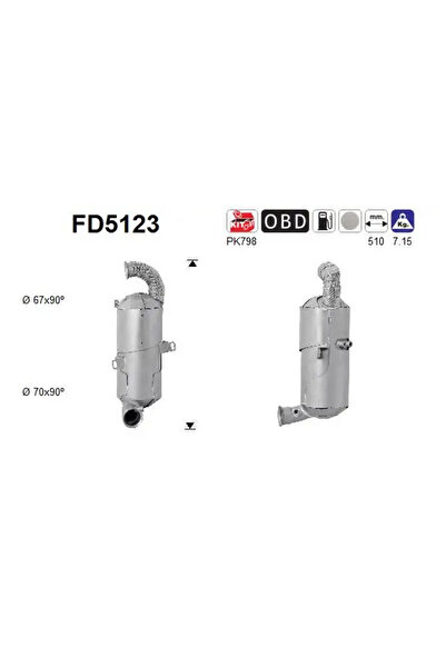 As Filtru Funingine/Particule Sist.De Esapament Citroen C3 2/DS3 Ds Ds 3