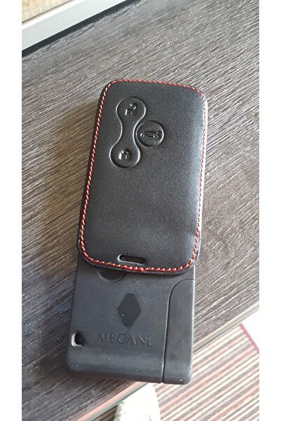 VTH Husă cartela 3 butoane din piele ecologica - Renault Clio Logan Megane Koleos Scenic