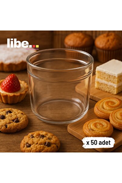 LİBE - 50'li Tatlı ,Salata Sunum Kabı ,Tek Kullanımlık 250 cc Paket Servis Pu...