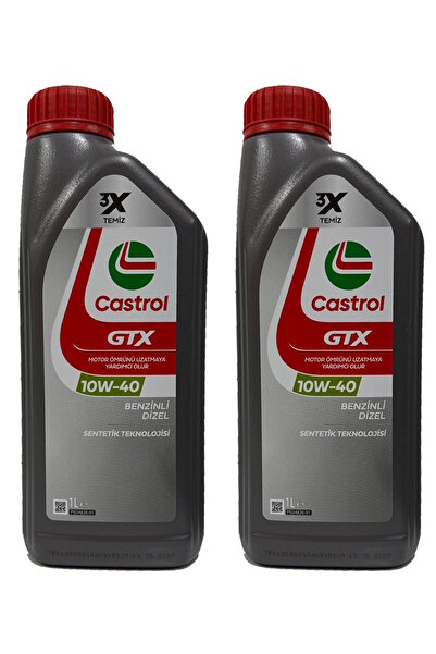 CASTROL Gtx 10w-40 A3/b4 Yarı Sentetik Motor Yağı 2 X 1 L