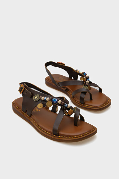 Capone Outfitters Elmira Leather Women's Sandals with Accessories