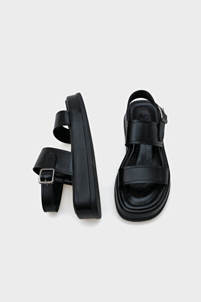 Capone Outfitters Sandale de damă confortabile cu toc cu pană cu o singură curea Marris